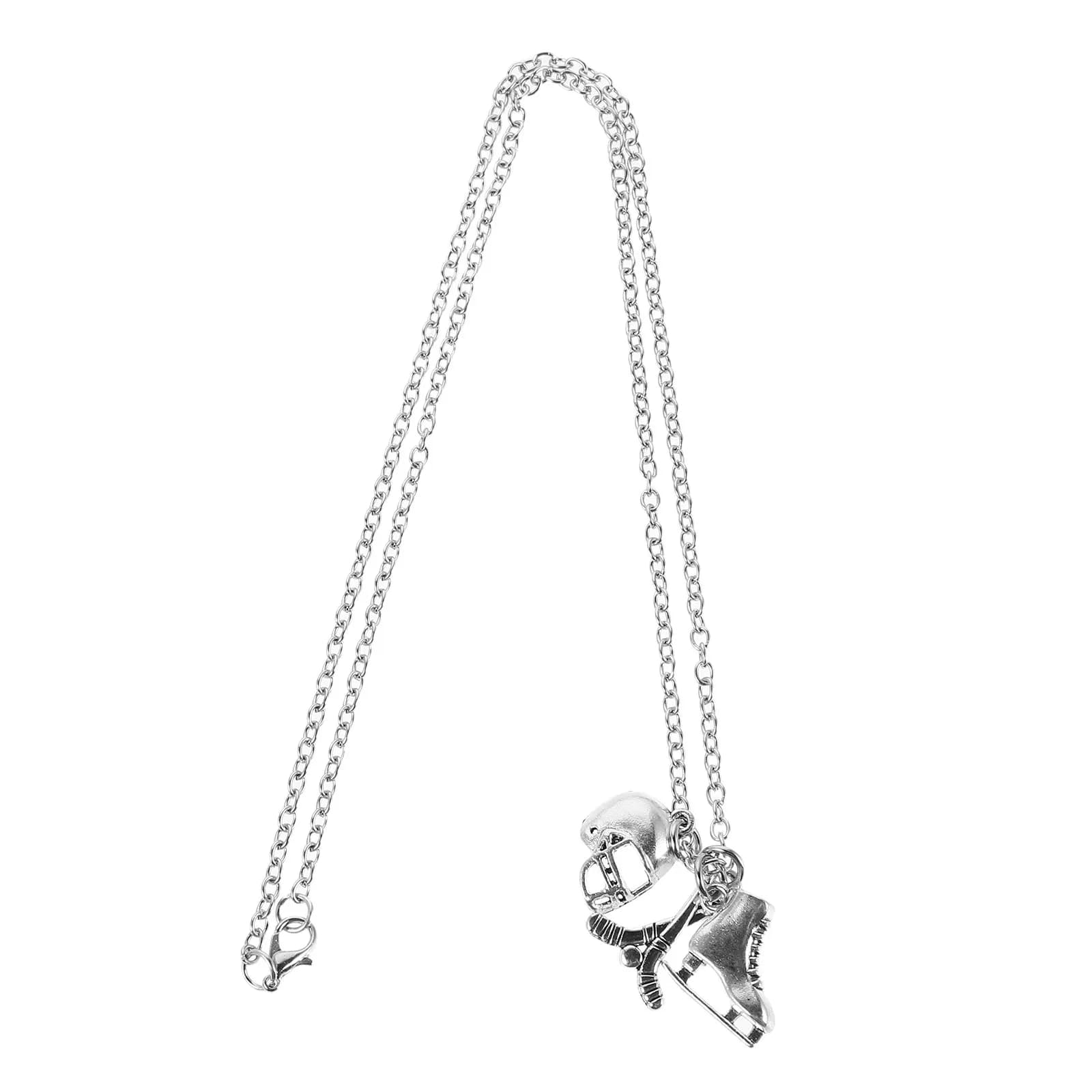 Sports Element Jewelry Skates Necklace Fashionable Hockey Pendant Party for Women Ice