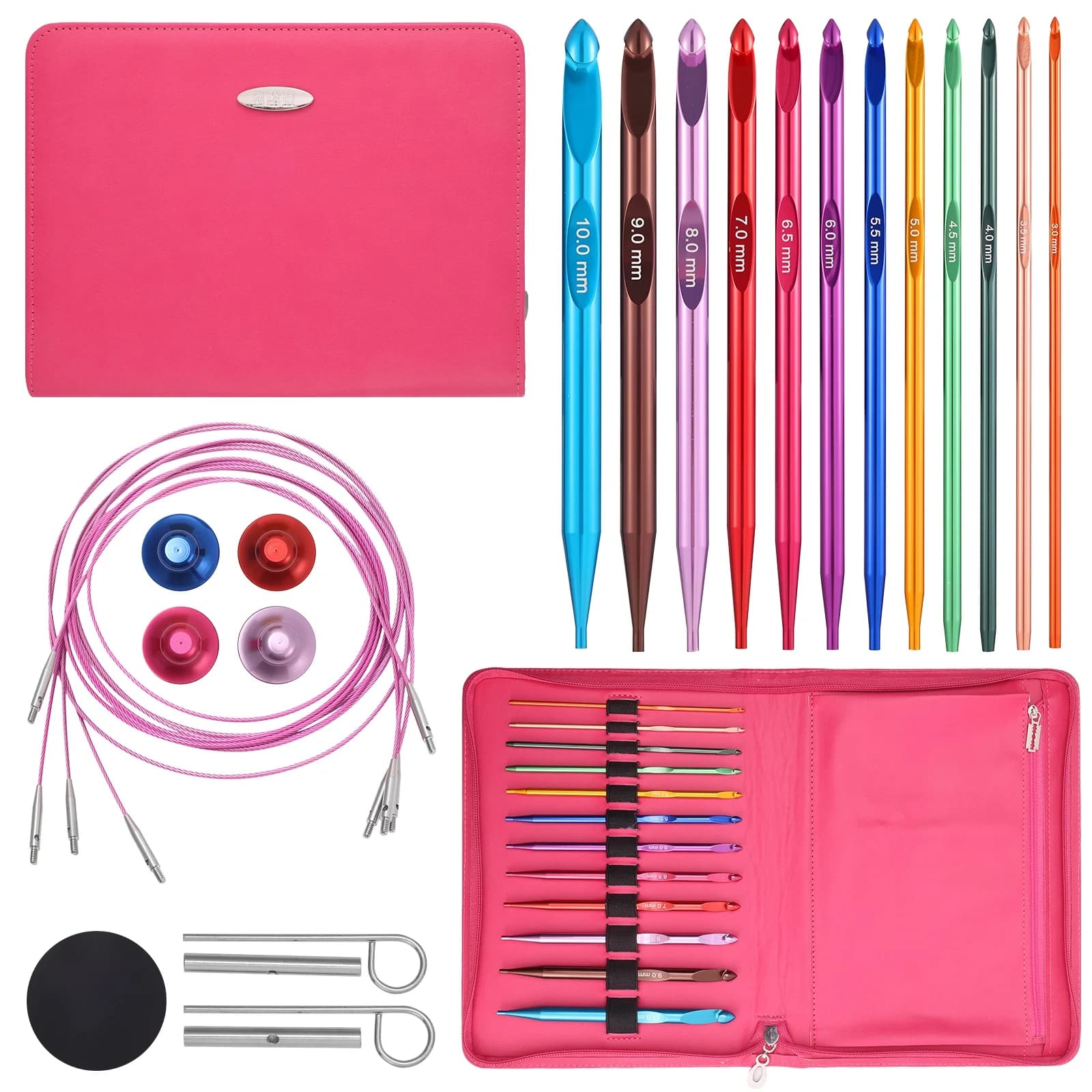 tunisian crochet hooks set