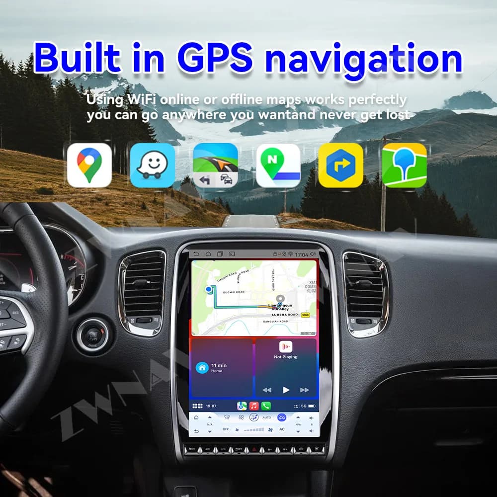 14.5 inch Car Radio For Dodge Durango 2014-2020 Carplay Android Multimedia Stereo Player GPS Navigation IPS Screen DSP Head Unit