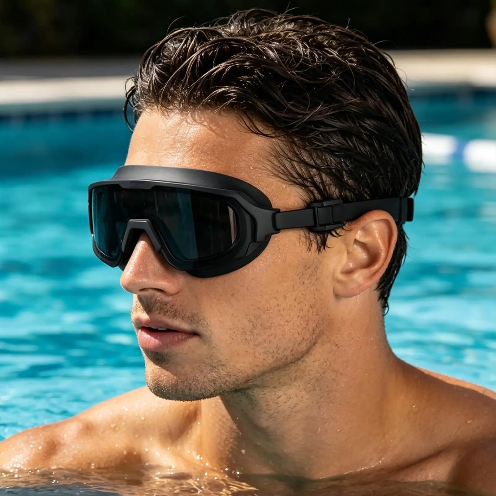 Goggles Swimming Adult Large Frame Diving Glasses Snorkeling Glasses For Beginners Women Swimmers Professionals Athletes Open