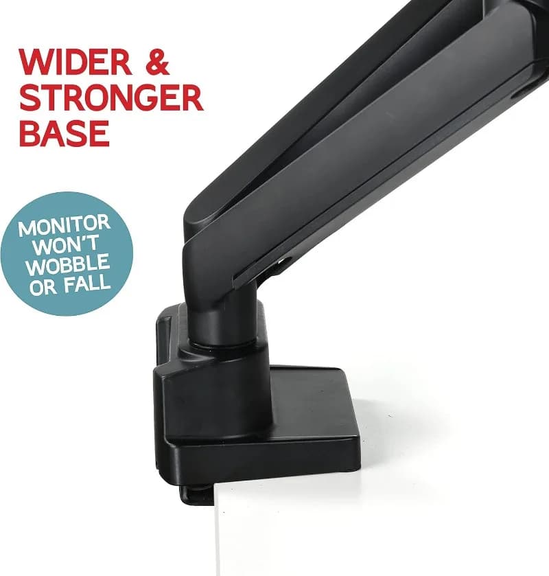 Support for double monitor, double monitor arm, double monitor vesa support, desk support up to 32 inch, support arms