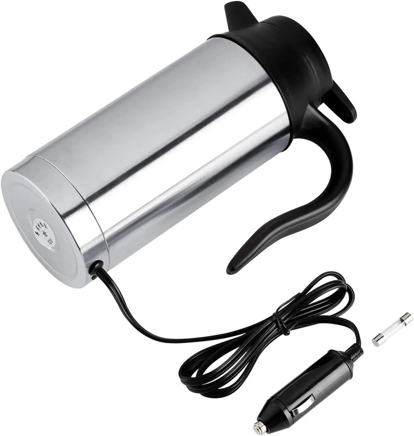 Bollitore Elettrico per Auto 12V 750ml in Acciaio Inox, Tazza Riscaldante per Caffè, Bollitore da Viaggio, Bottiglia Portatile per Tè