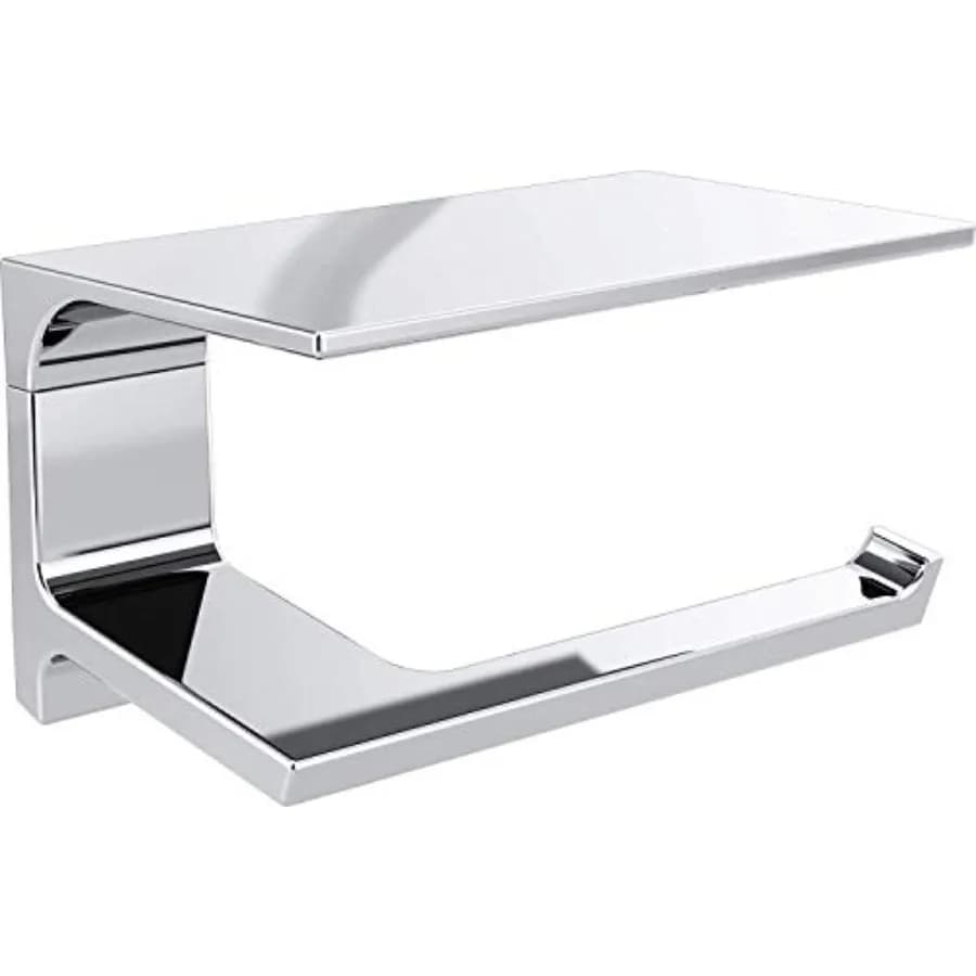 Portarotolo per Carta Igienica con Mensola, Accessori Bagno 79956, 6.93 x 3.94 x 3.5 Pollici