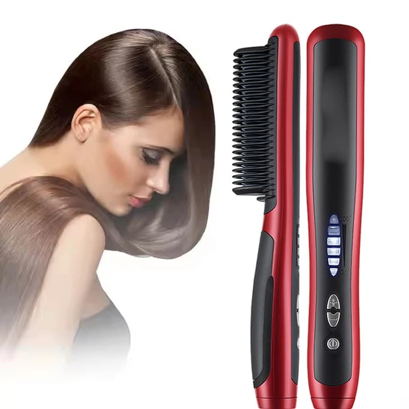 Professional Electric Hair Styling Straightening Brush Modeling Brush For Hair Rotating Pettine Hot Iron Electric