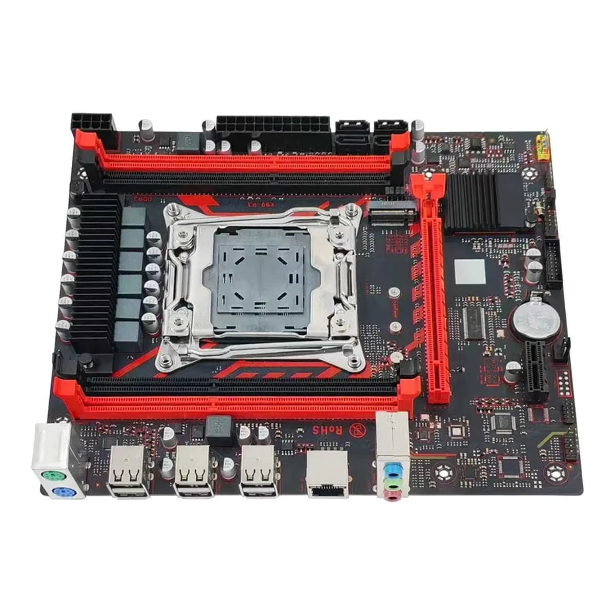 (A01R) X99 Motherboard X99 P3 LGA2011 Q57 Chipset Motherboard Gigabit Ethernet Supports 4x DDR3 RAM with M.2 NVME/NGFF Slots