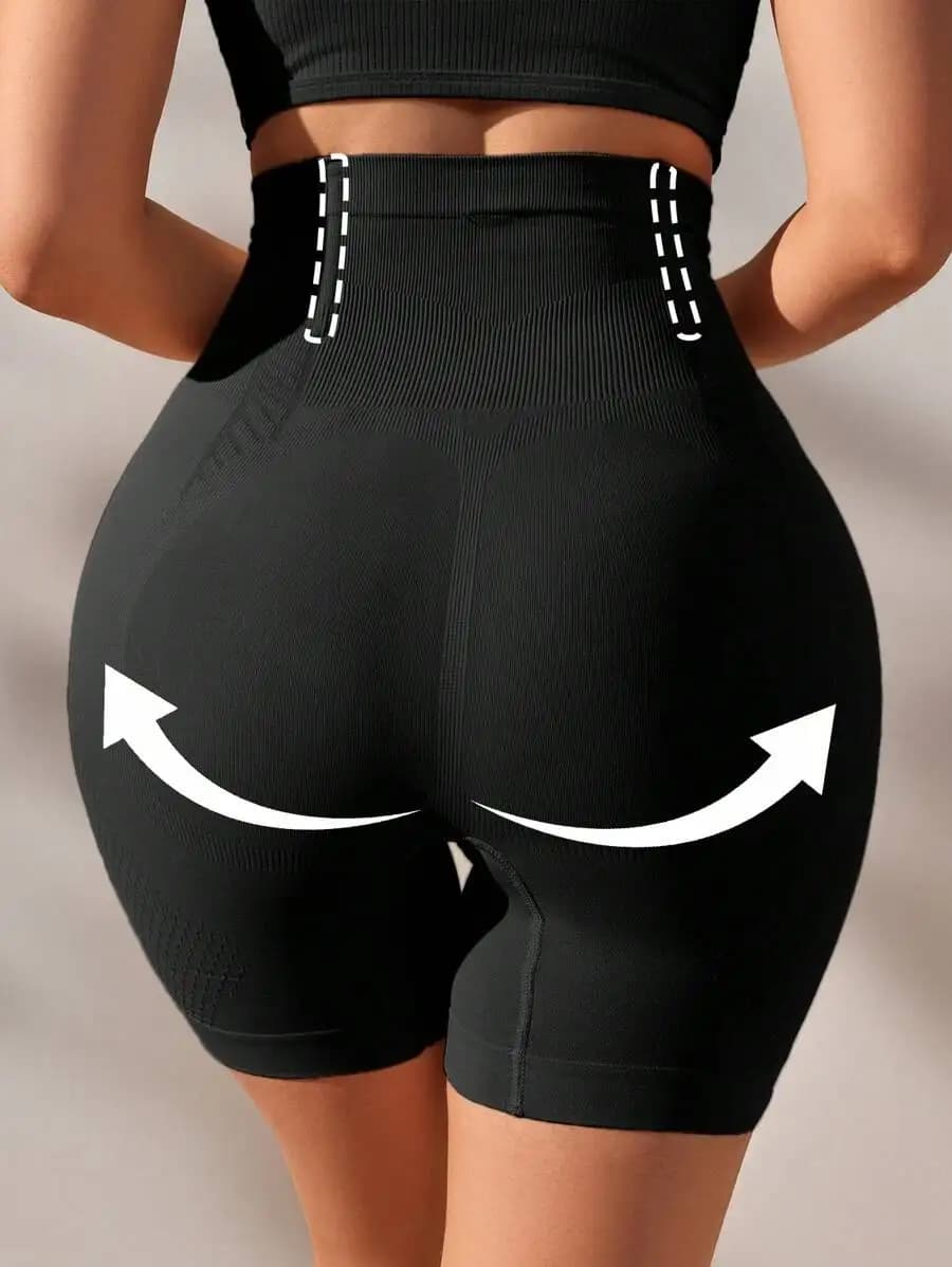 Slip modellanti a vita alta senza cuciture per donna, controllo pancia e sollevamento glutei