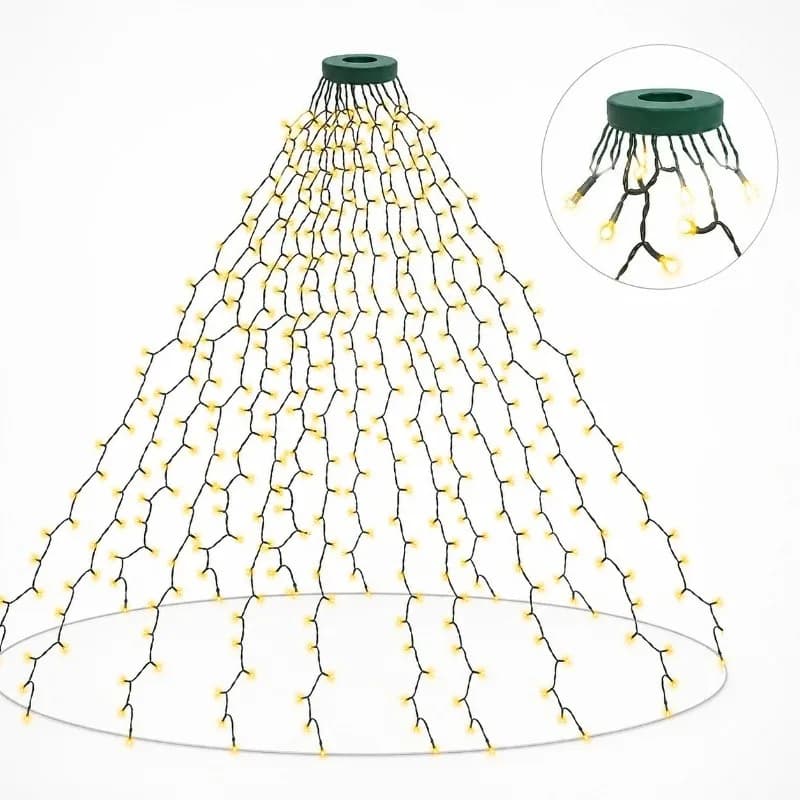 Waterproof USB LED String Lights, 8 Lighting Modes for Christmas Tree Wedding Garden Holiday Decor