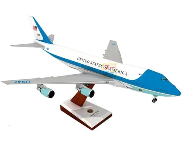1/130 Air Force One 747 Aircraft 3D Paper Model DIY Puzzle Hand-made Origami Papercraft Toy