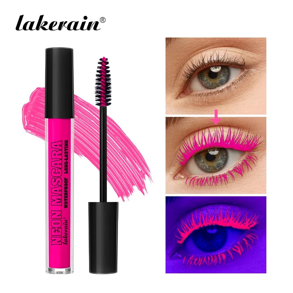 Mascara fluorescente Ciglia impermeabili a lunga durata Ciglia al neon colorate ad asciugatura rapida Curling Allunga le ciglia Cosmetici