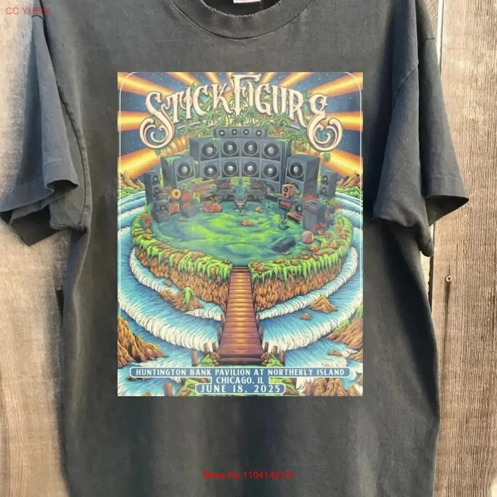 Stick Figure In Salt Lake City On June 18 2025 Charcoal T Shirt S 5XL vintage Washed Breathable Stylish Casual fashion