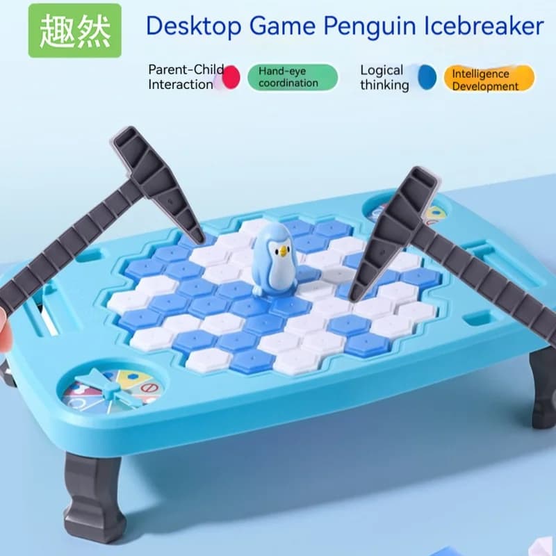 Simpatici cubetti di ghiaccio che buscano per salvare i pinguini Anime Giocattoli periferici dei cartoni animati Puzzle pensiero Formazione Concentrazione Gioco da tavolo Regalo