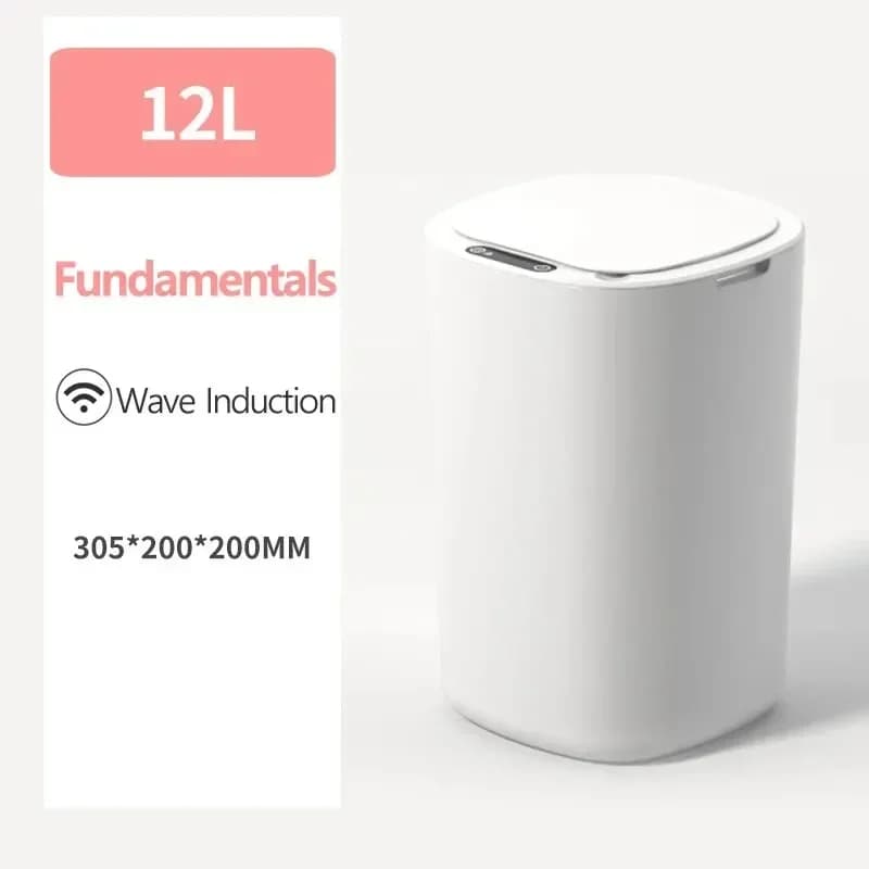 Pattumiera intelligente con sensore automatico pattumiera 12L pattumiera elettrica cucina bagno cestino impermeabile