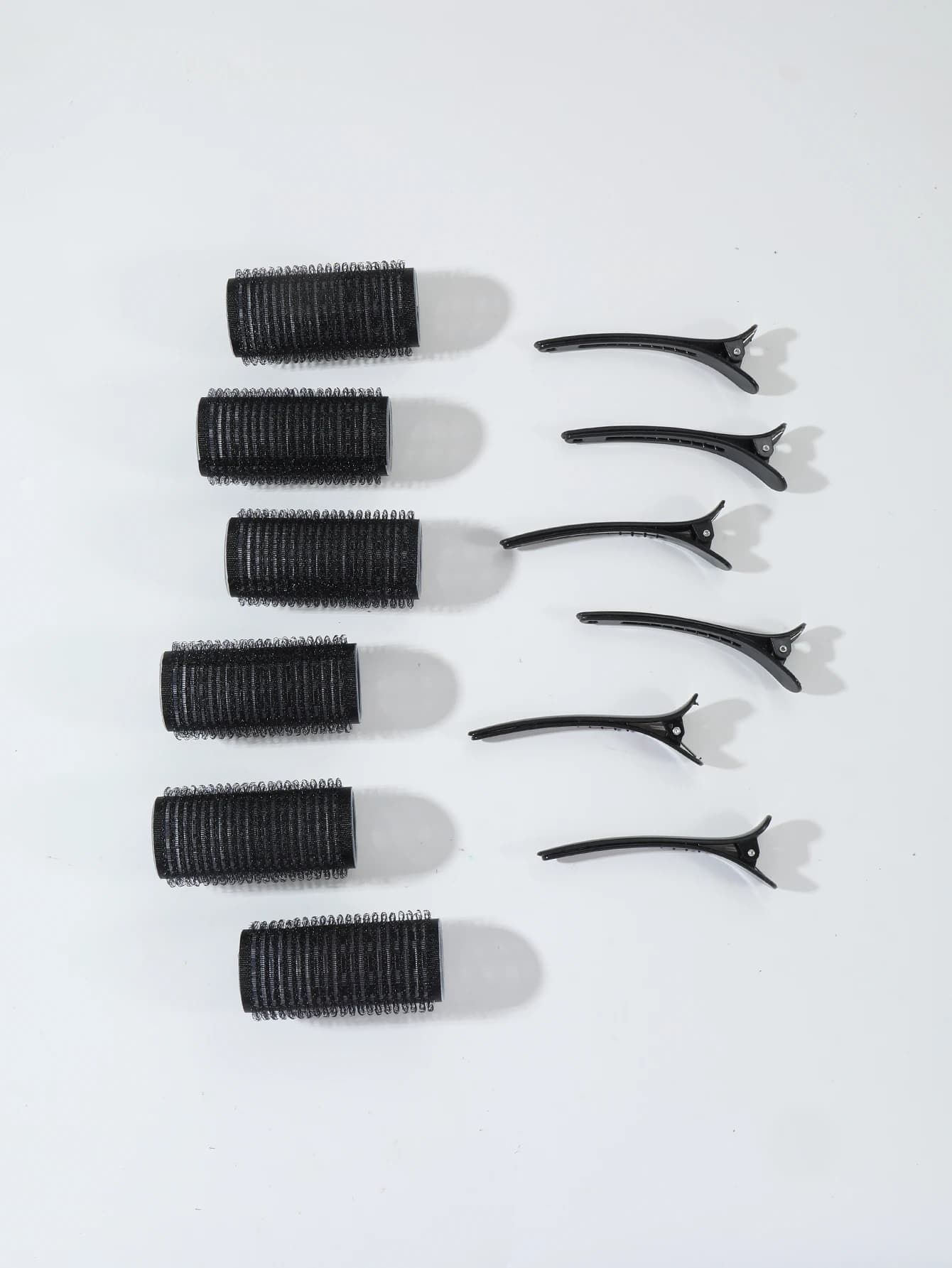 12pcs/set air bar curling iron tube self-adhesive magic roll and bangs hair clip curling styling tool Special for real hair wig