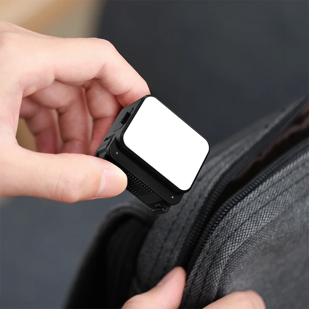 LED Lights Video Wallets, Waterproof IPX4, Magnetic Lighting for Beauty, Mini Light for Vlogging and Selfie, Compatible with DJI Action 4/5 Pro