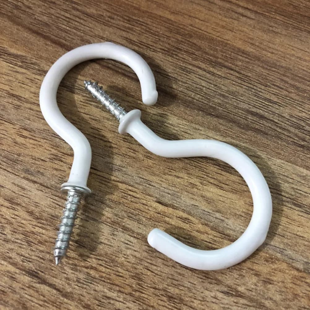 80 question mark-shaped hooks, resistant to rust, for kitchen and bathroom, to hang towels, clothes, spoons, snacks, over the door or to the wall.