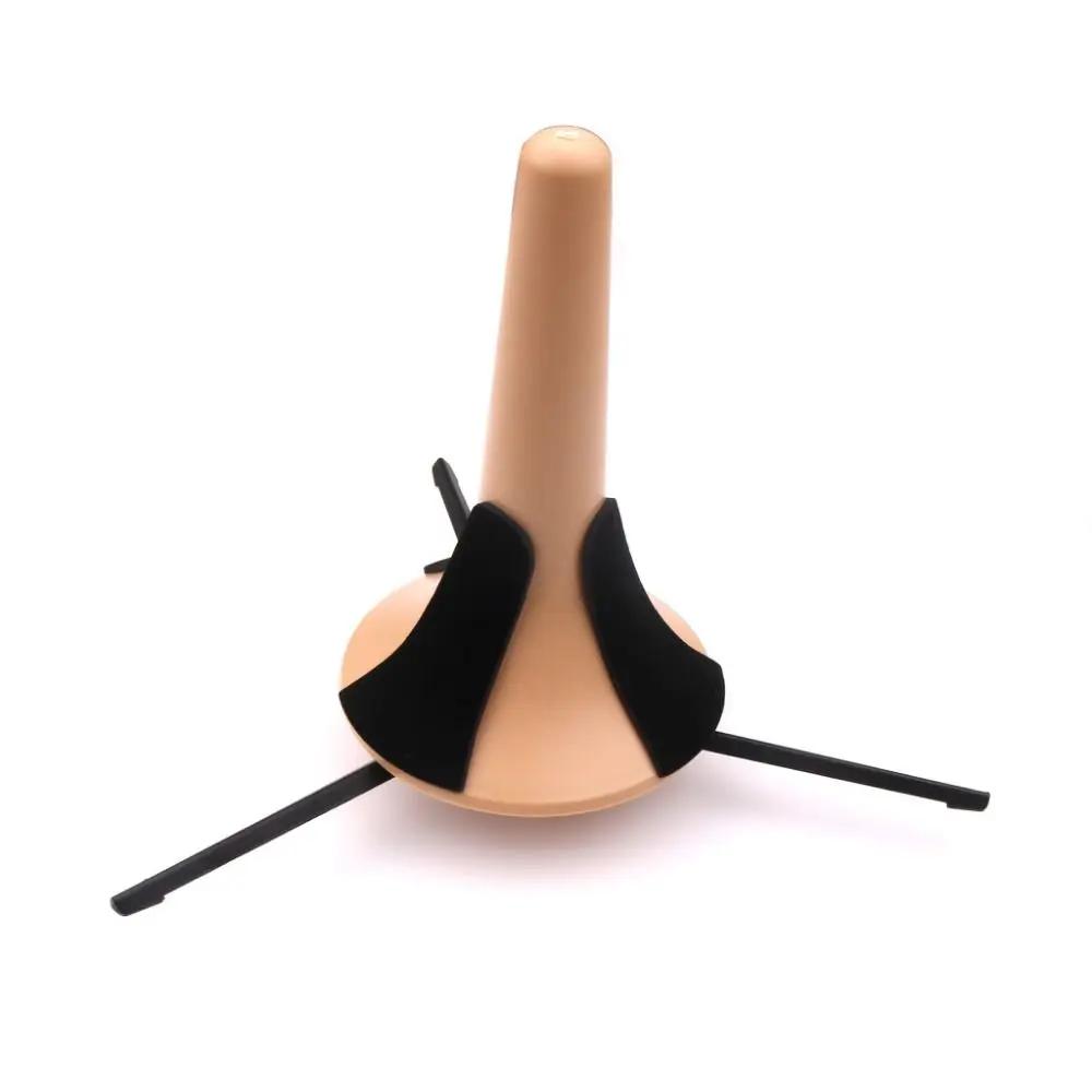 Supporto Treppiede Pieghevole in Metallo con Gambe in Ottone e Staffa di Supporto in ABS per Trombe, Durevole e Portatile