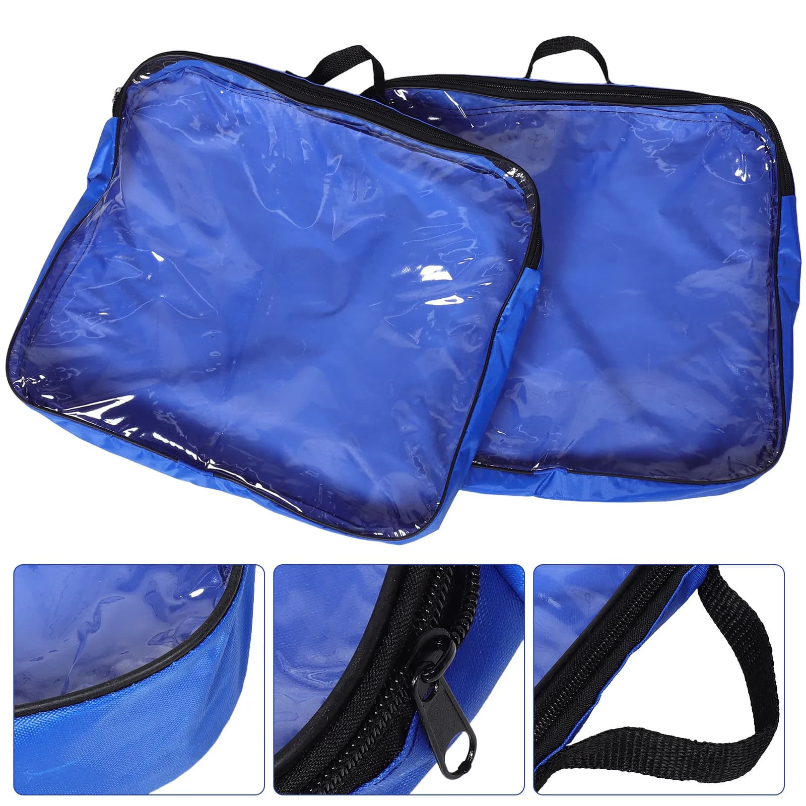 2 Pezzi Borsa Traspirante per Pattini a Rotelle, Grande Capacità, in Tessuto Oxford, Organizer Portatile per Pattini da Ghiaccio e Inline