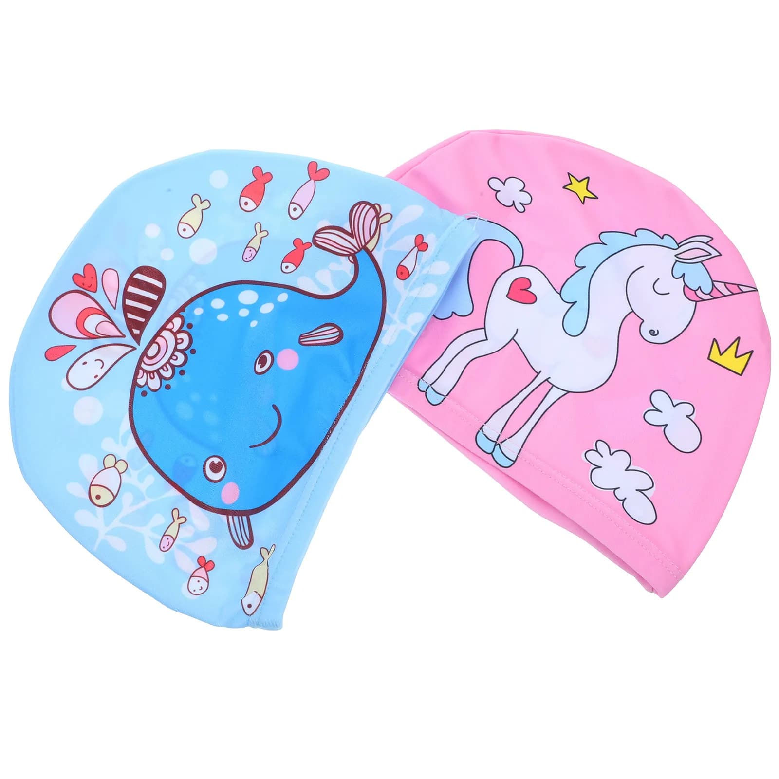 2 Pieces Unisex Nuoto Hat with Sympathetic Cartons Animati, Comodo and Resistant to Use for Indoor and Outdoor Swimming Pools, for Women