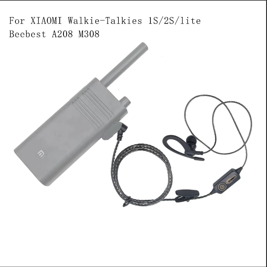 Walkie Talkie Tipo G PTT Auricolare Microfono Auricolare 1 Pin 3,5mm per Xiaomi Lite/1S/1/2/2S/Polar Bee A208 M308 Radio