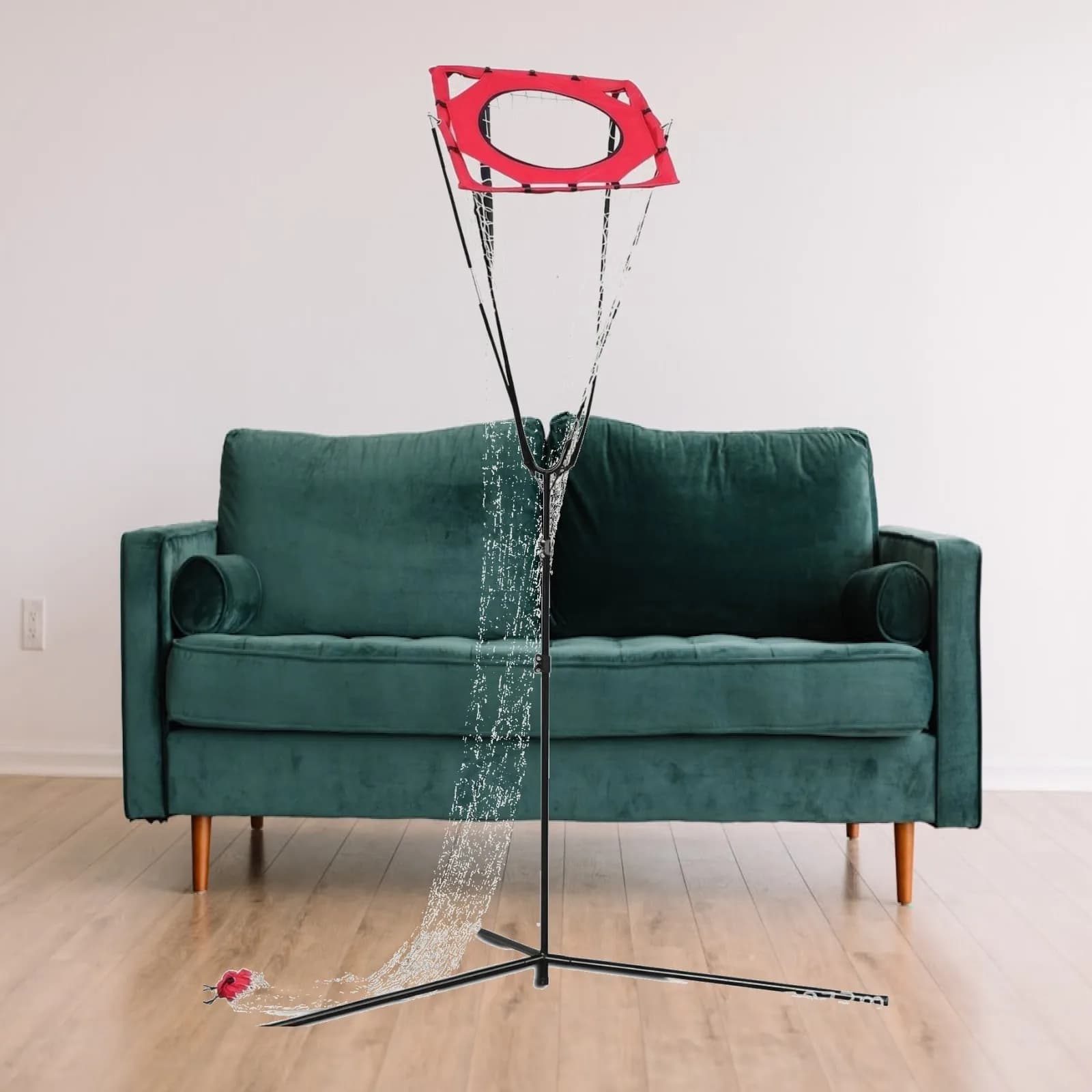 Volleyball Practice Net Indoor Volleyball Training Net with Catch Net Practice Net Portable Precision for Coaches, Gym, Backyard