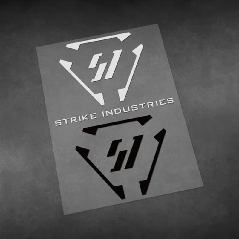 2Pcs Motorcycle Military Tactical Stickers Car Laptop Luggage Fishing Box Toolbox Decorative Decal Waterproof Reflective Sticker