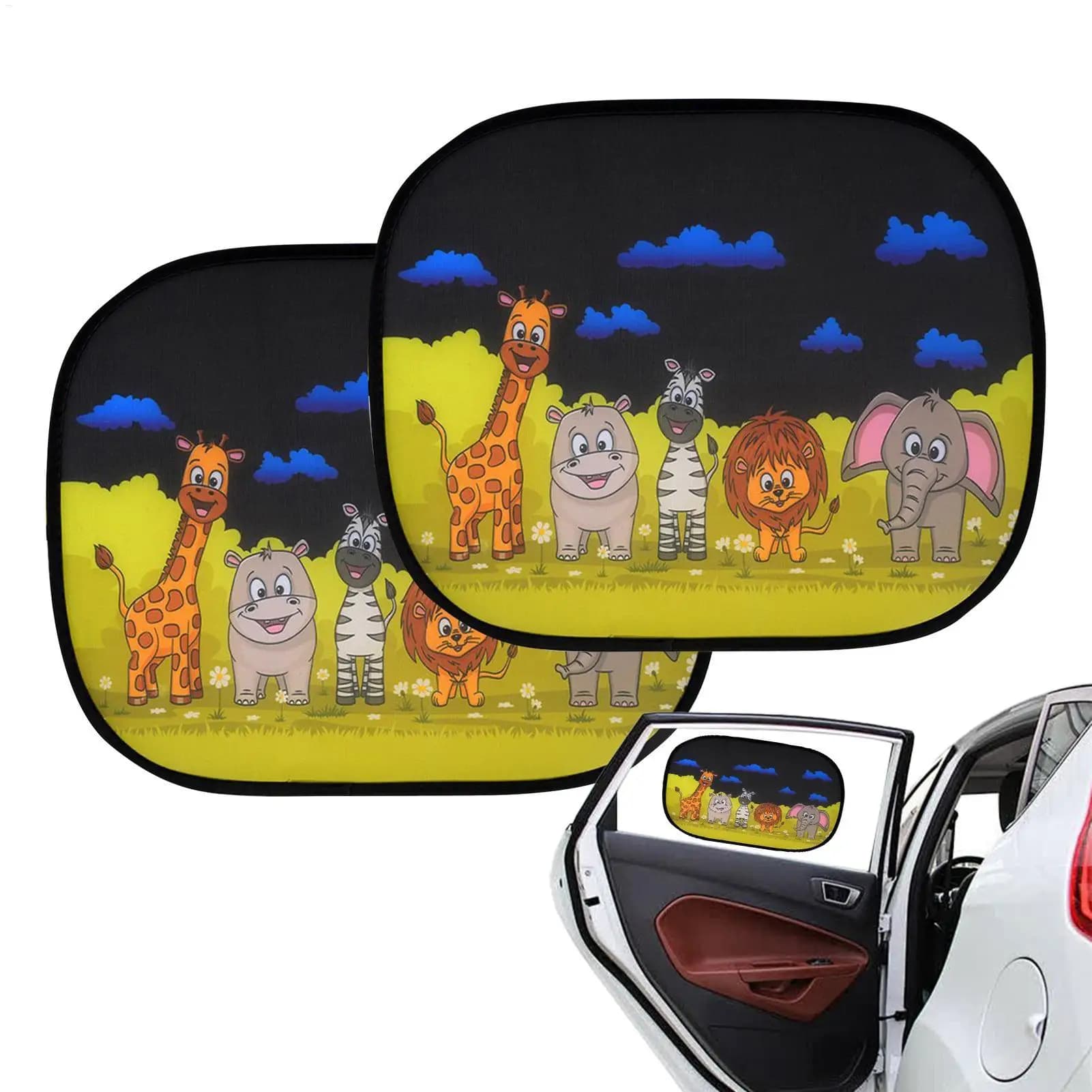 Finestra laterale Parasole Pellicole adesive statiche Adesivi per bloccare UV Riutilizzabili Glare Blocker Protezione Parabrezza Coperture per