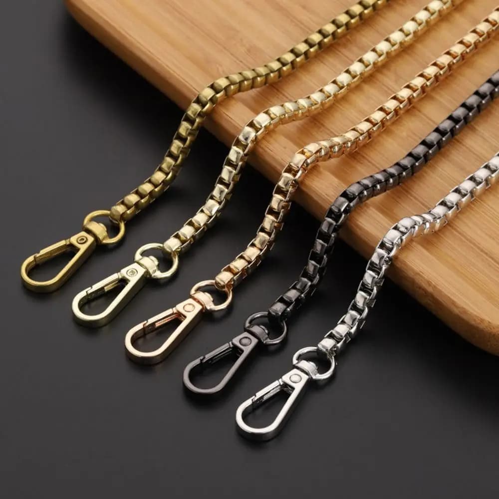 High Quality Shoulder Bag Straps Metal Chain Belt Long Beaded Chain Handbag Handles DIY purse Replacement Shoulder Bag Strap