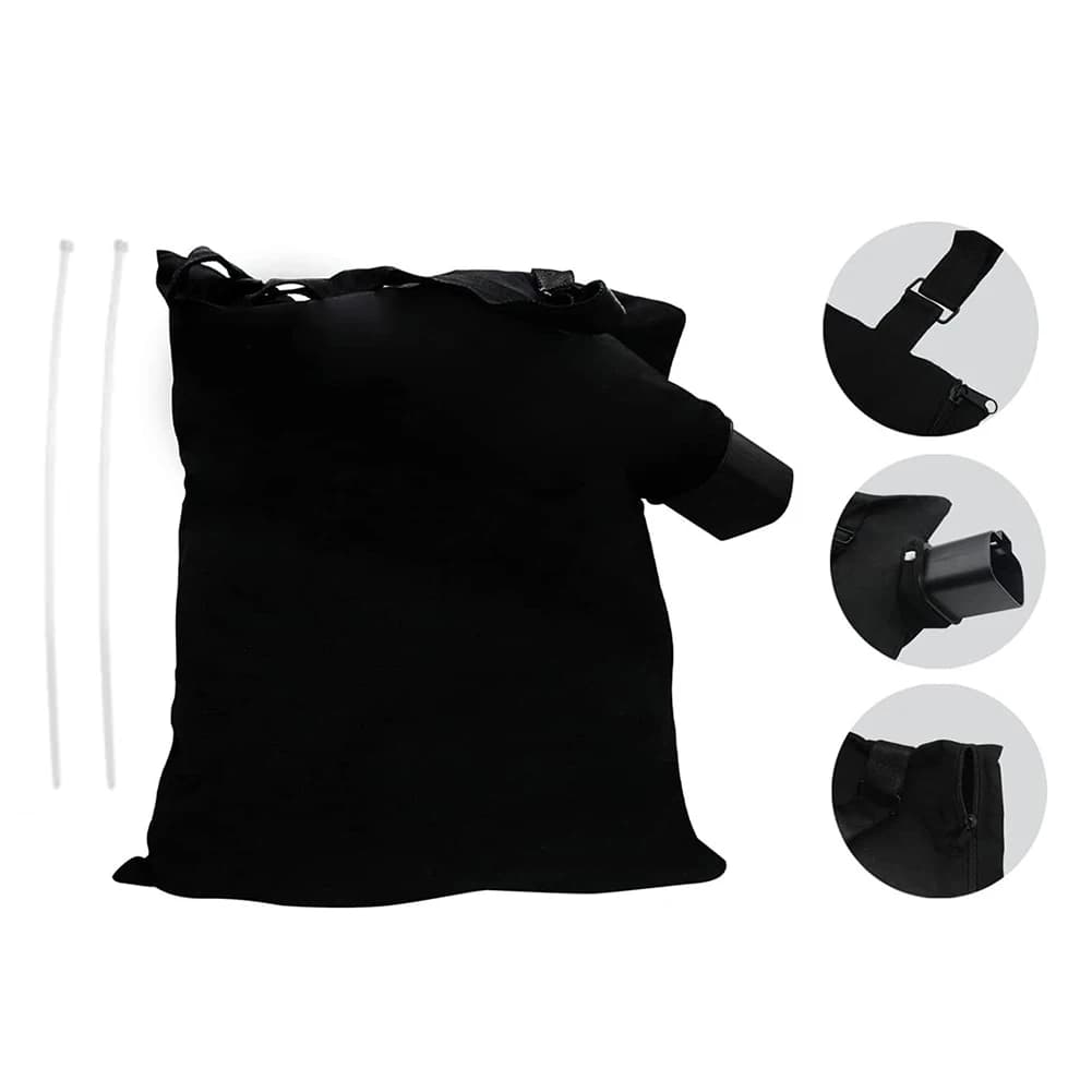 Sacchetti di Ricambio per Aspiratore Black & Decker per Soffiatore di Foglie BV2900 BV3100 Set di 3 Sacchetti con Fascetta per Pulizia del Giardino