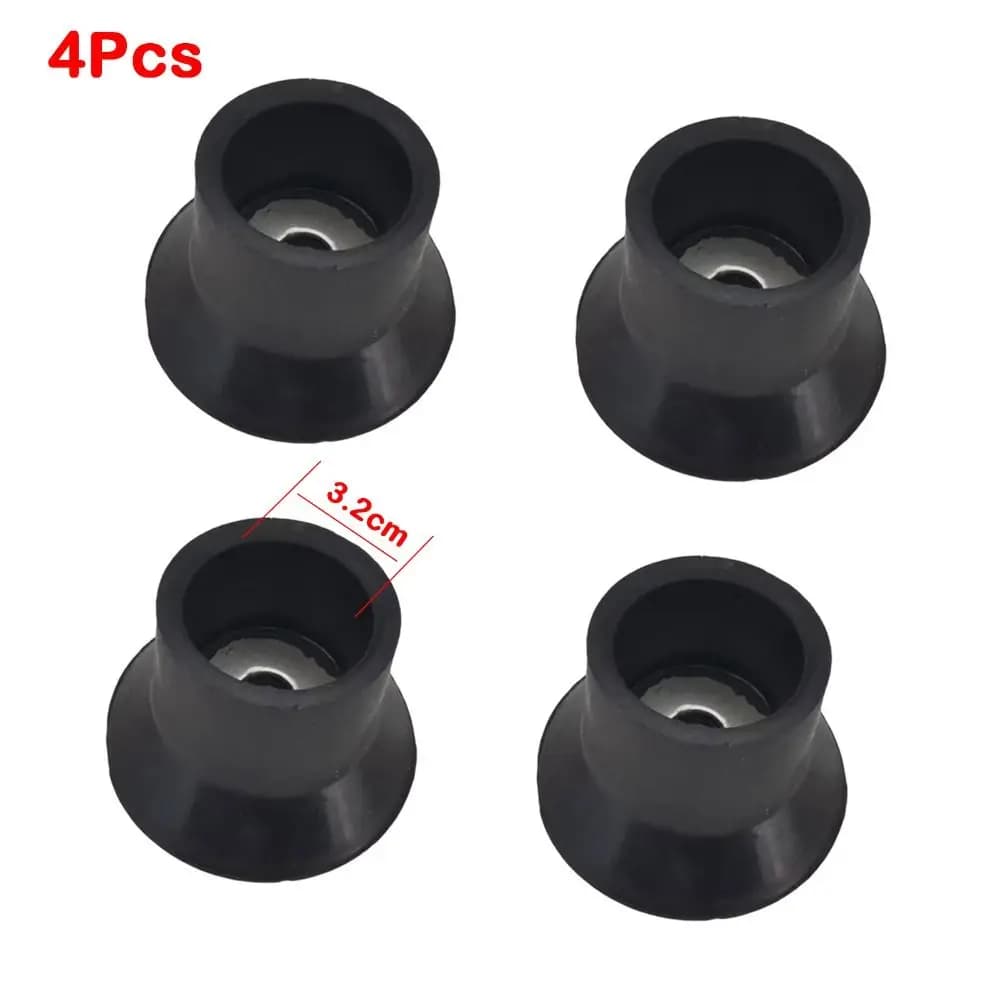 Set di 4 Tappetini Universali Antiscivolo per Fornello a Gas con Ventosa, Resistenti all'Usura, Sostitutivi, Silenziosi, Copriscarpe per Fornello