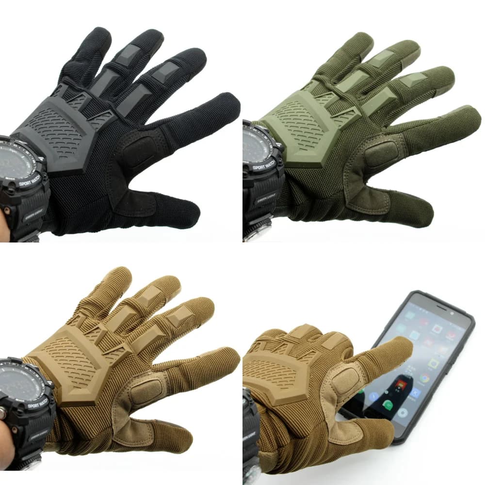 Guanti tattici per uomo donna Guanti da moto Touchscreen Guanti da tiro da caccia softair per guanti da allenamento per arrampicata all'aperto