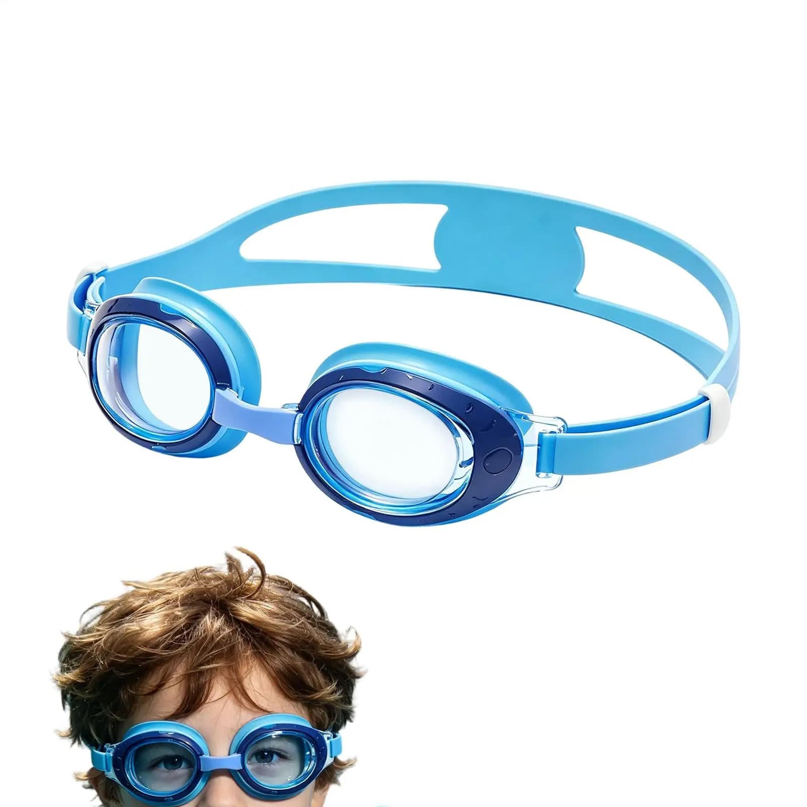 Occhialini da nuoto per bambini Occhiali da piscina regolabili in silicone antiappannamento Occhiali da nuoto per protezione degli occhi per bambini dai 3 ai 12 anni, ragazze e ragazzi