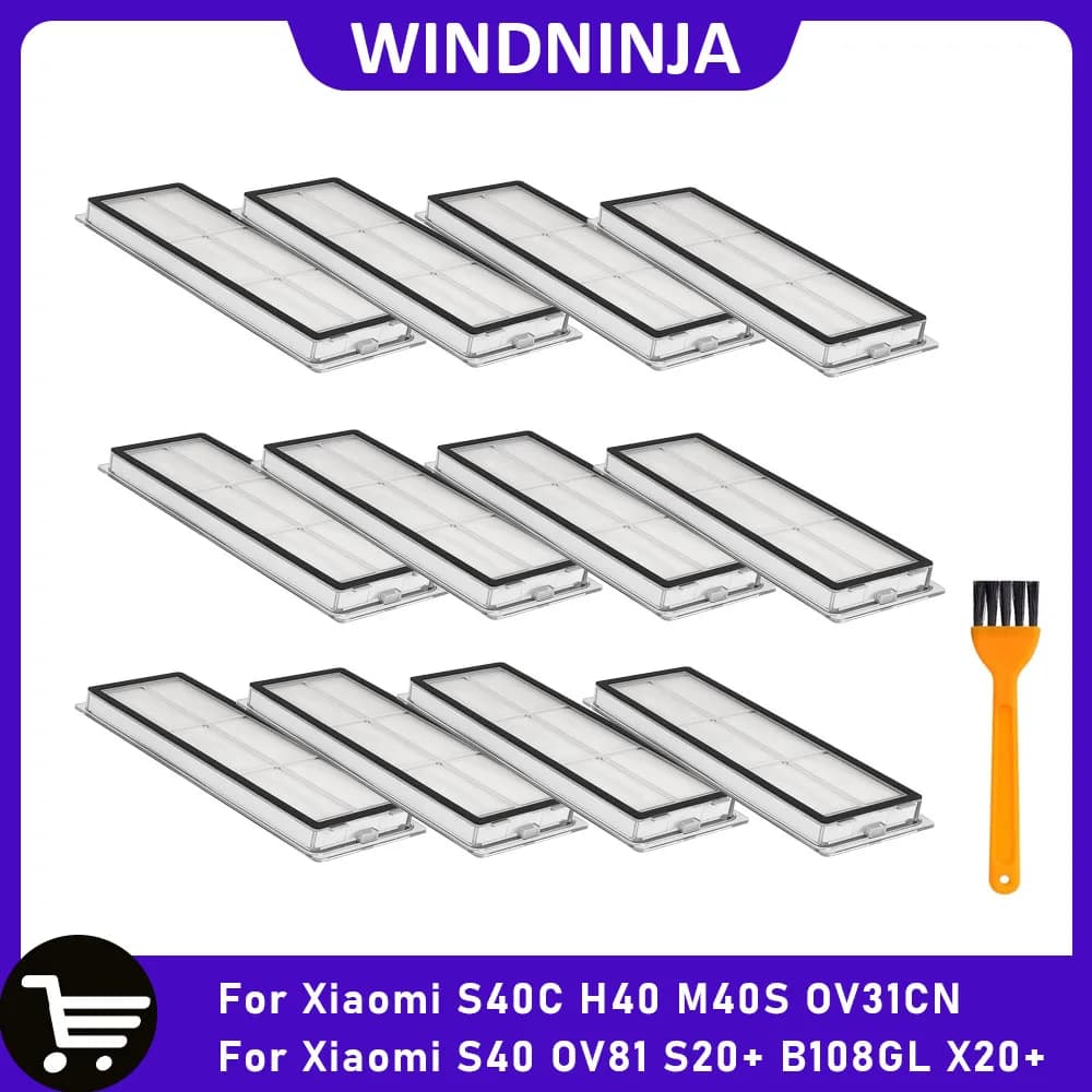 Per Xiaomi S40 OV81 S20+ B108GL B101CN X20+ S40C H40 M40S OV31CN: Spazzola per Robot Aspirapolvere e Ricambi Filtro HEPA