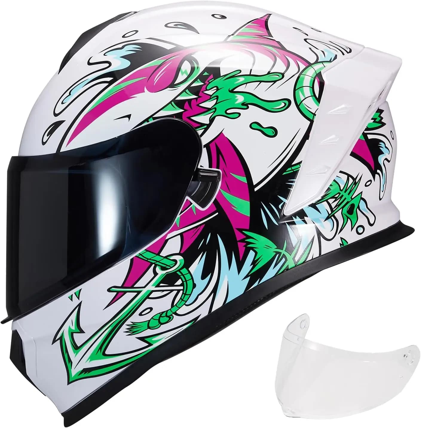 Complete motorcycle helmets with double visor for adults Motorcycle helmet for road bike A8 Approved DOT