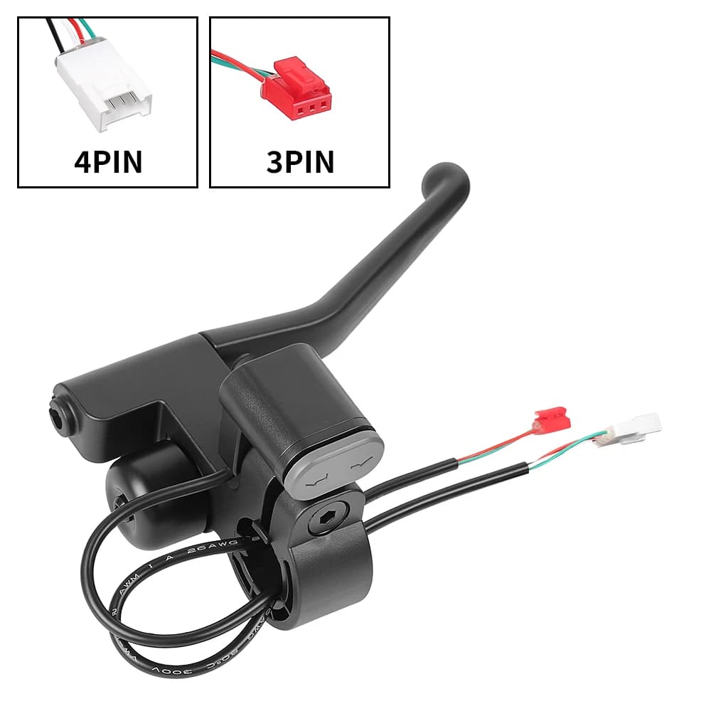 Left Brake Lever With Ring For XiaoMi 6 Electric Scooter Waterproof Rust Proof For Horn And Turn Signal Control Handlebar Part