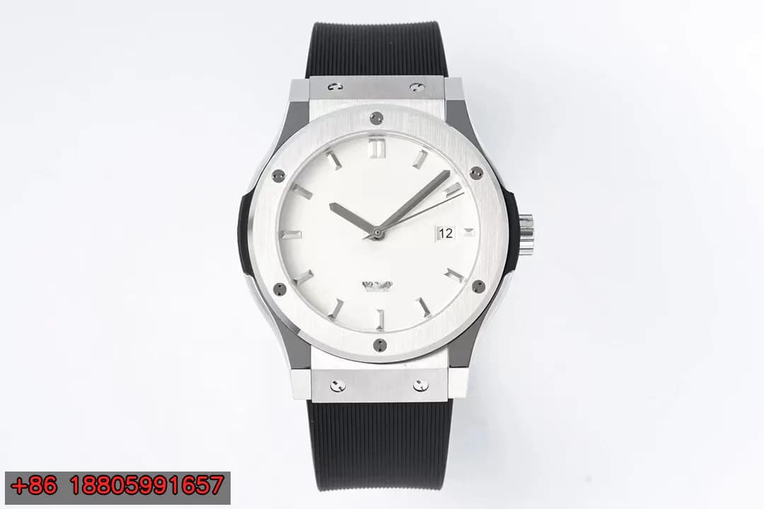 Orologio Meccanico Automatico da Uomo 42mm, Stile Lussuoso, Cinturino in Silicone, Cassa in Acciaio Inossidabile, Vetro Zaffiro, Data, Quadrante Rotondo