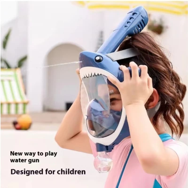 Nuova Maschera Subacquea per Bambini con Respiratore a Getto d'Acqua, Occhialini da Nuoto Completamente Asciutti, Set Maschera per Immersioni, Maschere per Allenamento Subacqueo