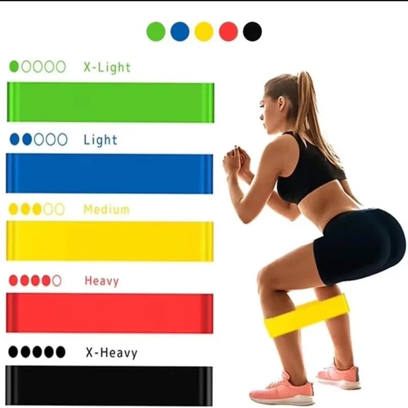 1/3/4 pezzi fasce di resistenza fascia da yoga fitness esercizio allenamento fascia di tensione dell'anca gamba tozzo danza fascia elastica ad anello elastico