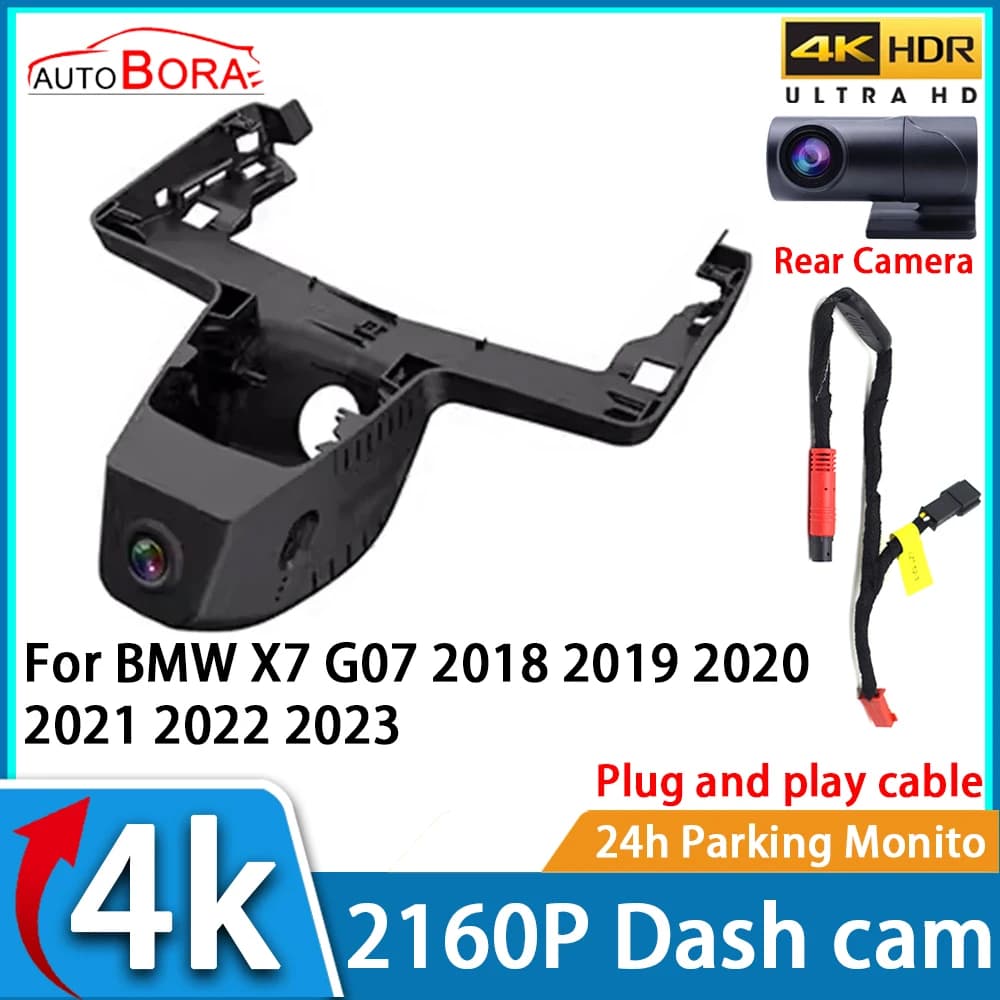ZhuCamX Car Recorder Night Vision UHD 4K 2160P DVR Dash Cam for BMW X7 G07 2018 2019 2020 2021 2022 2023