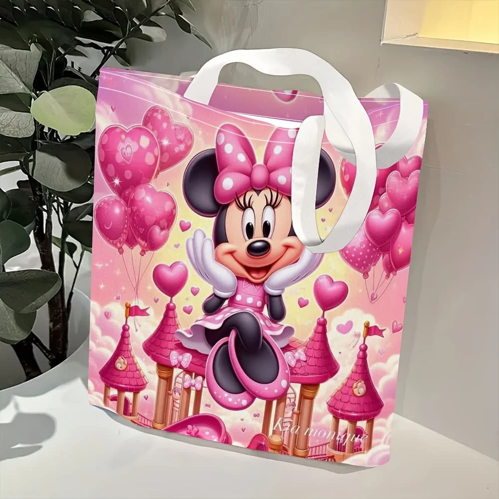 A multifunctional mini bag for women with zipper, decorated with motifs, usable as jewelry case and fashionable washing bag.