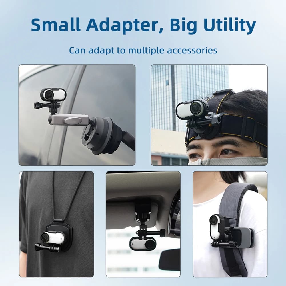 Set of Vertical and Horizontal Supports for Insta360 GO 3 and GO 3S, External Protective Case, Camera Accessories