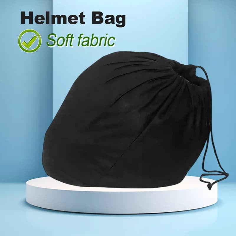 Soft Helmet Bag plush pocket with bike drawstring Scooter Biker Bicycle Protective bag with cover by means of complete helmet