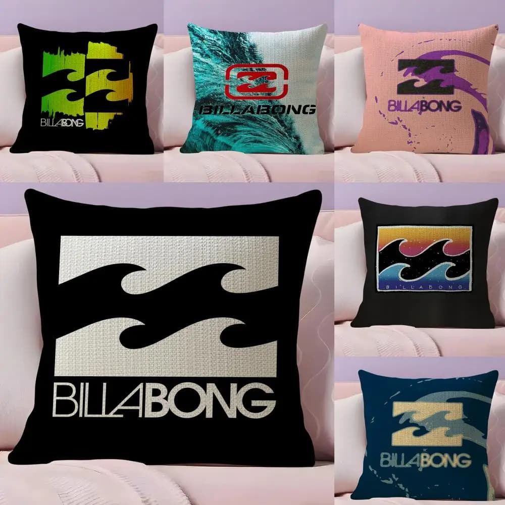 Fodera per cuscino del marchio B-Billabonges, federa in lino naturale, stampa fronte-retro, federa decorativa per divano, decorazione per la casa, regalo