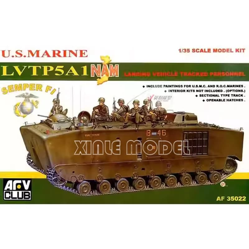 AFV Club Kit modello assemblato in plastica 35022 LVTP5A1 Trasportatore di soldati anfibi 1/35