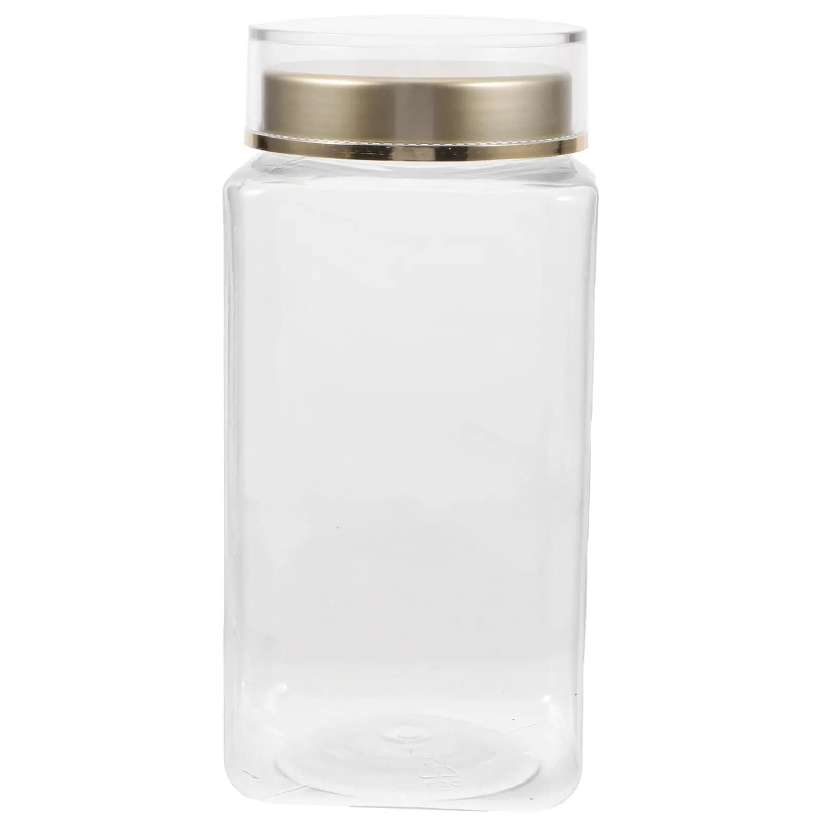 580Ml Airtight Food Storage Jar Sealed Canister for Tea Coffee Beans Rice Grains Nuts Dried Fruit Kitchen Pantry Organizer