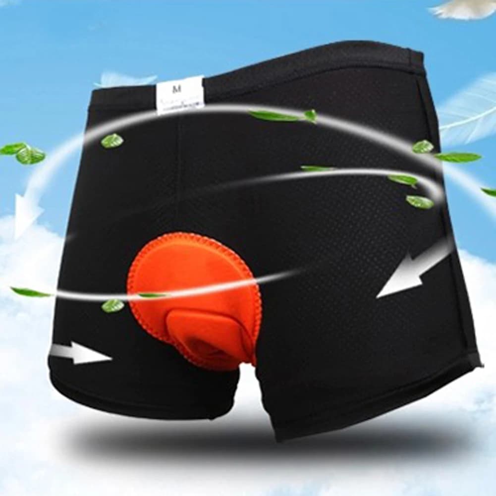 3D Cycling Shorts for Men and Women, Breathable, Unisex, Black, for Cycling and Sport