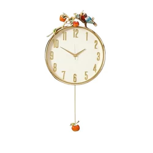 Wall clock household living room decoration wall clock porch table wall silent quartz clock