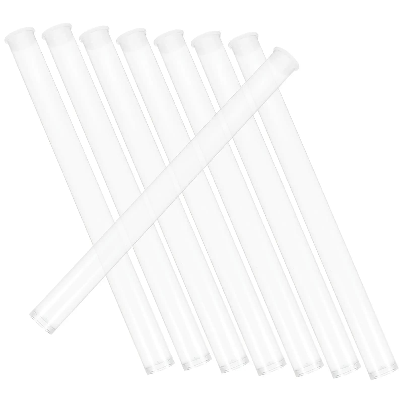 8 Pezzi Contenitori Premium in Acrilico Trasparente per Incenso, Tubi Leggeri e Resistenti all'Usura per Fragranze