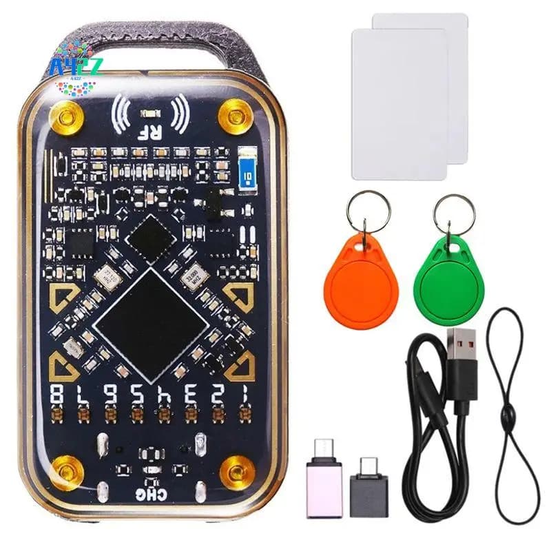 A42Z-Chameleon Ultra RFID Smart Chip Reader Smart Card Emulatore NFC Duplicatore + 2XUID Portachiavi/Card Per 125K 13.56M ID IC Card