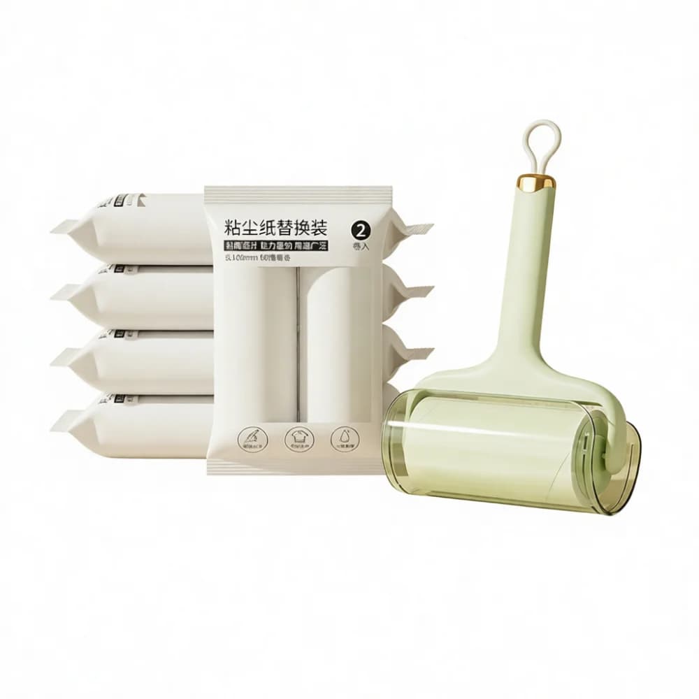 Wide Adhesive Lint Roller Pet Hair Cleaner Brush Tearable Sheet Removal Tool For Fabric Carpet Rug Home Housekeeping