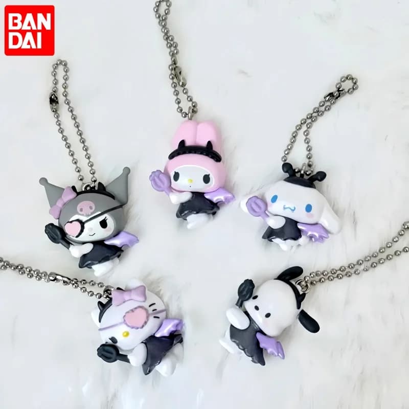 Bandai Sanrio Devil Bag Charm Gashapon Hello Kitty Kuromi My Melody Cinnamoroll Pochacco Simpatico portachiavi con ciondolo per i fan di Sanrio